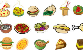 CARTOON FOODS FREE VECTOR